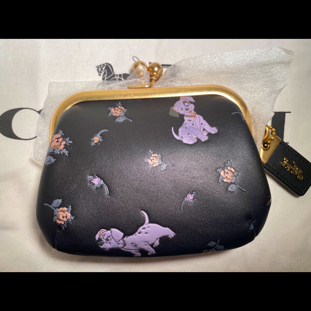 Coach X Disney kiss lock coin purse